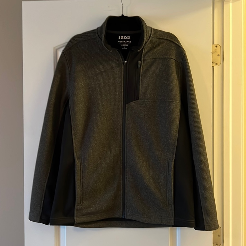 Men’s Izod Full-Zip Jacket — EUC! Worn once.